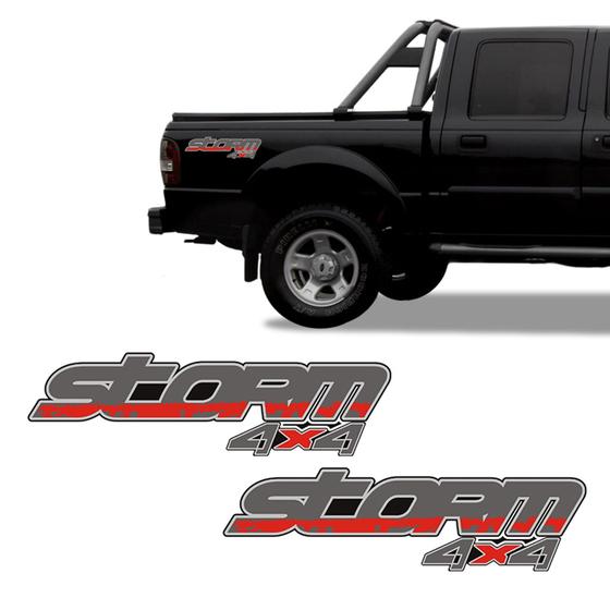 Imagem de Par de adesivos Storm 4x4 ranger f250