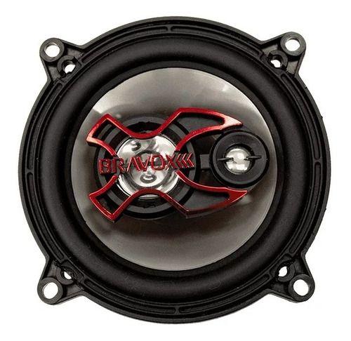 Imagem de Par de alto falantes 5 polegadas bravox triaxial b3x50x 100 watts rms traseira c3 2010