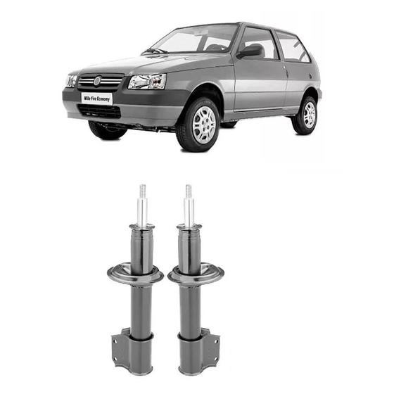 Par de Amortecedores Dianteiro Fiat Uno Mille 10 mpi 2P álcool de 2002 a 2004 Menor preço em Par de Amortecedores Dianteiro Fiat Uno Mille 10 mpi 2P álcool de 2002 a 2004