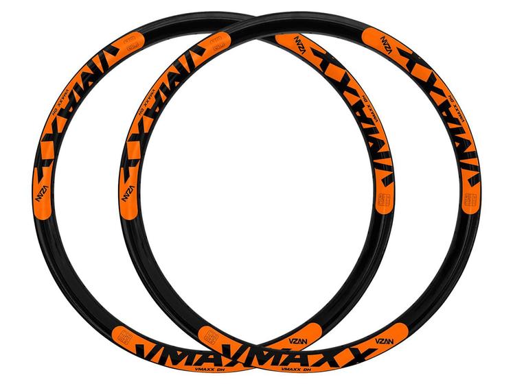 Folha Aro 26 V-maxx 36 Furos Neon Freio Disco - Cor Laranja Neon