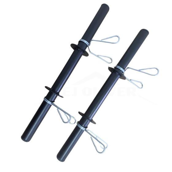 Par de barrinhas halteres 40cm com presilhas Menor preço em Par de barrinhas halteres 40cm com presilhas