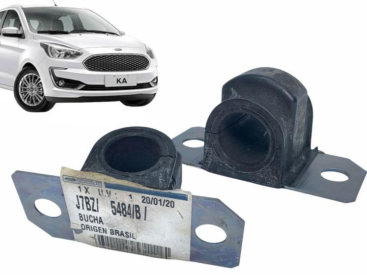 Imagem de Par de Buchas da Barra Estabilizadora Original KA 1.0 1.5 2018 2019 2020 2021 FORD ORIGINAL