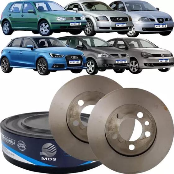 Imagem de Par de Disco de Freio Dianteiro Audi A1 A3 TT Seat Córdoba Ibiza Volkswagen Fox Golf Polo D35A
