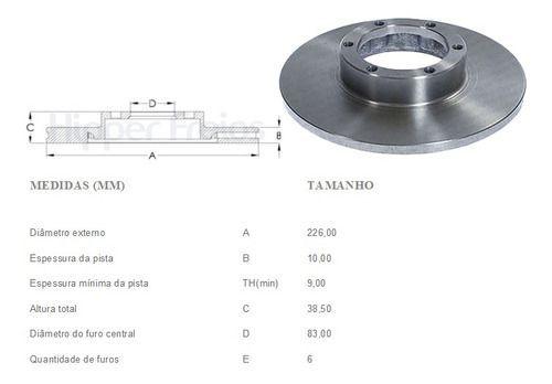 Imagem de Par de DISCO FREIO FORD CORCEL/BELINA/PAMPA DIAN SOLIDO