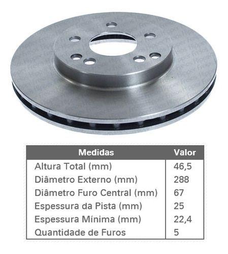 Imagem de Par de DISCO FREIO MERCEDES C180 2000/.. VENTDIAN