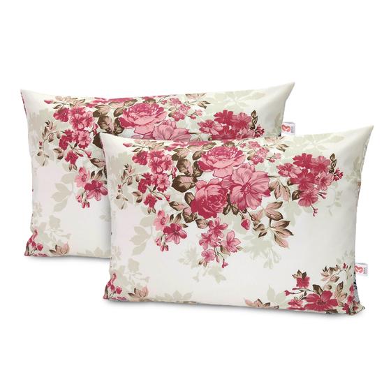 Imagem de Par De Fronhas Estampadas Avulsas Algodão Pol Envelope para Travesseiro 50x70cm