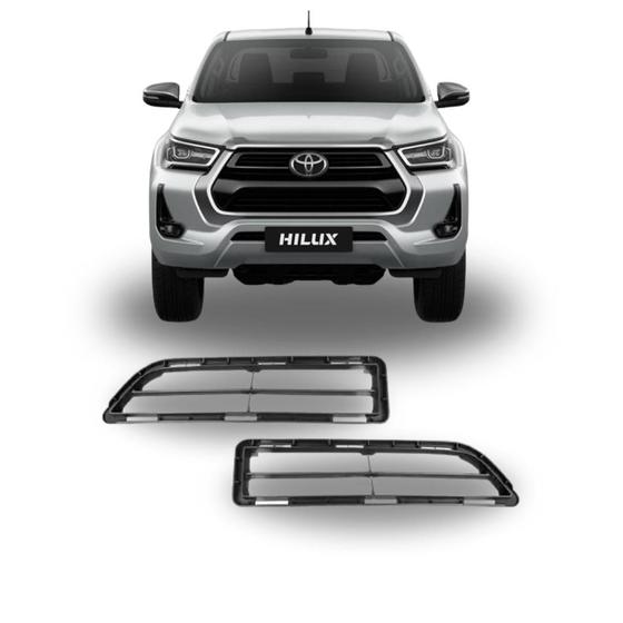 Imagem de Par De Grade Inferior Para Caminhonete Hilux 2021 Até 2023