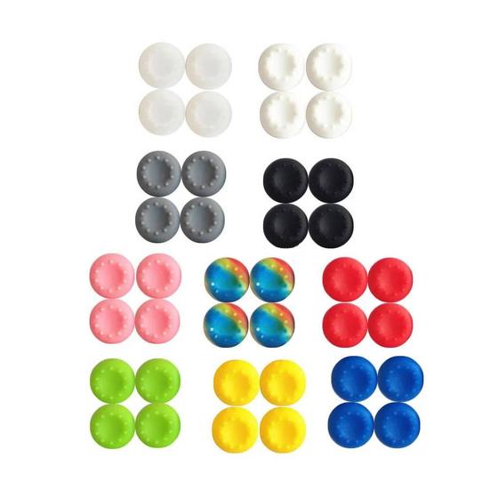 Imagem de Par de Grip's Borrachinha Compatíveis com Controle de PlayStation Ps4 Ps5, Xbox One / Series e Switch Pro Controller