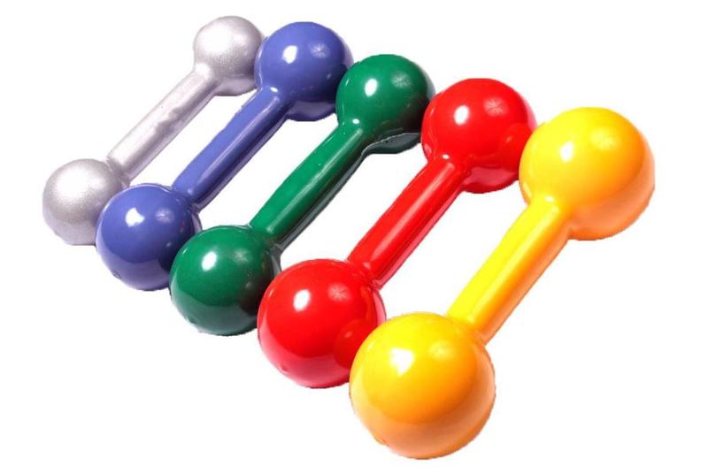 Par de Halter Bola Emborrachado 1kg Menor preço em Par de Halter Bola Emborrachado 1kg