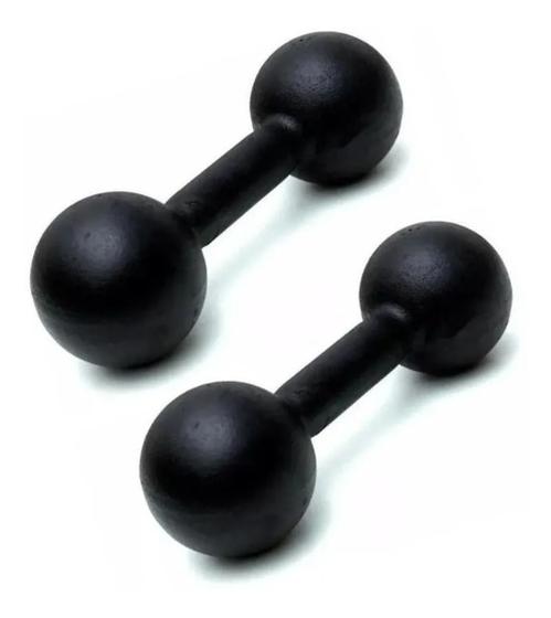 Par De Halteres Bola Pintado De 5 Kg Cada Menor preço em Par De Halteres Bola Pintado De 5 Kg Cada