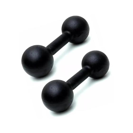 Par de Halteres de Ferro Fundido Pintado - 5 Kg Menor preço em Par de Halteres de Ferro Fundido Pintado - 5 Kg