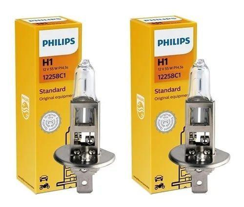 Imagem de Par de Lampadas Original Philips H1 Standard 12v - 55w