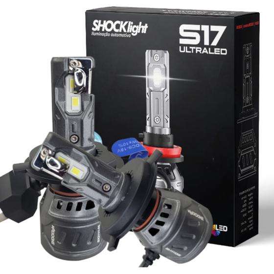 Imagem de Par de Lâmpadas UltraLed S17 NANO H4 6000K 12V 55W 5000LM SHOCKLIGHT - SLL-170004