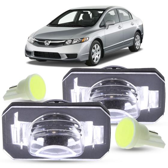 Imagem de Par de Lanterna Luz de Placa + LED Honda Civic New Civic 2001 2002 2003 2004 2005 2006 2007 2008 2009 2010 2011 2012