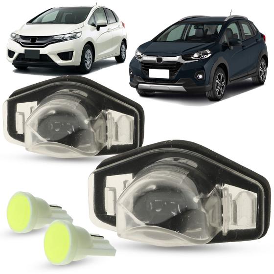 Imagem de Par de Lanterna Luz de Placa + LED Honda WRV New Fit 2015 2016 2017 2018 2019 2020 2021