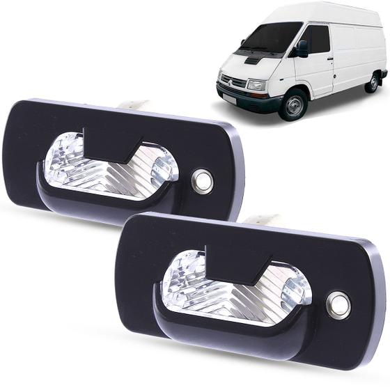 Imagem de Par de Lanterna Luz De Placa Renault Trafic 1994 a 2002 Chevrolet SpaceVan Trafic 1992 a 1998