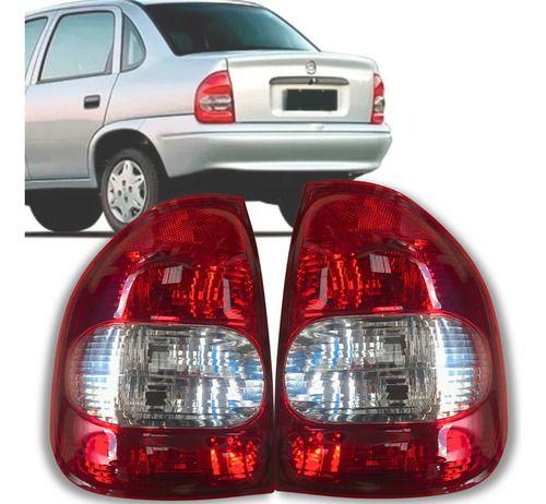 Imagem de Par De Lanternas Traseiras Corsa Classic 00 01 02 03 Cristal