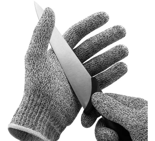 Par De Luvas Anti-corte Kit c2 uni Profissional Resistente Segurança - eletro e moda