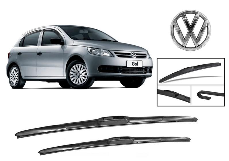 Imagem de Par De Palheta Limpador Parabrisa Dianteiro Modelo Original para Volkswagen Gol G5 Todos os Modelos