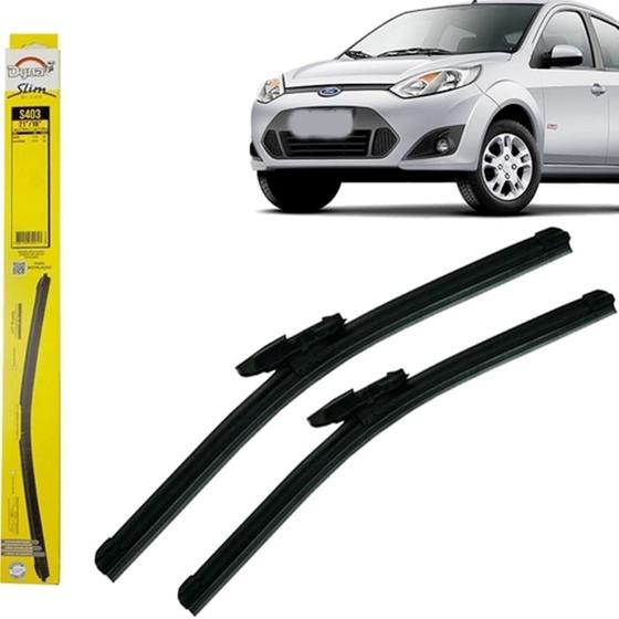 Par de Palhetas Dianteiro 21"/16" Fiesta Rocam Hatch e Sedan 2011 até 2014 Fabricante Dyna Menor preço em Par de Palhetas Dianteiro 21"/16" Fiesta Rocam Hatch e Sedan 2011 até 2014 Fabricante Dyna