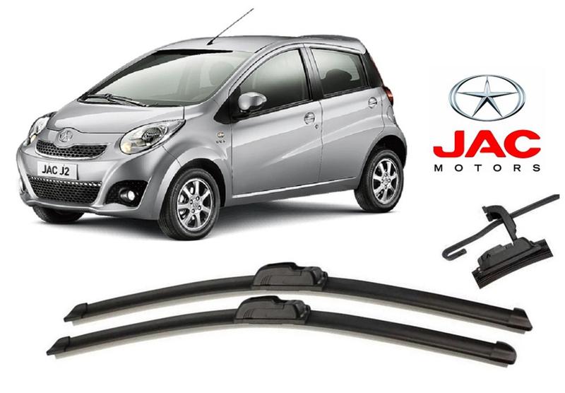 Imagem de Par De Palhetas Limpador De Parabrisa Dianteiro Jac Motors J2 2012 Até 2020