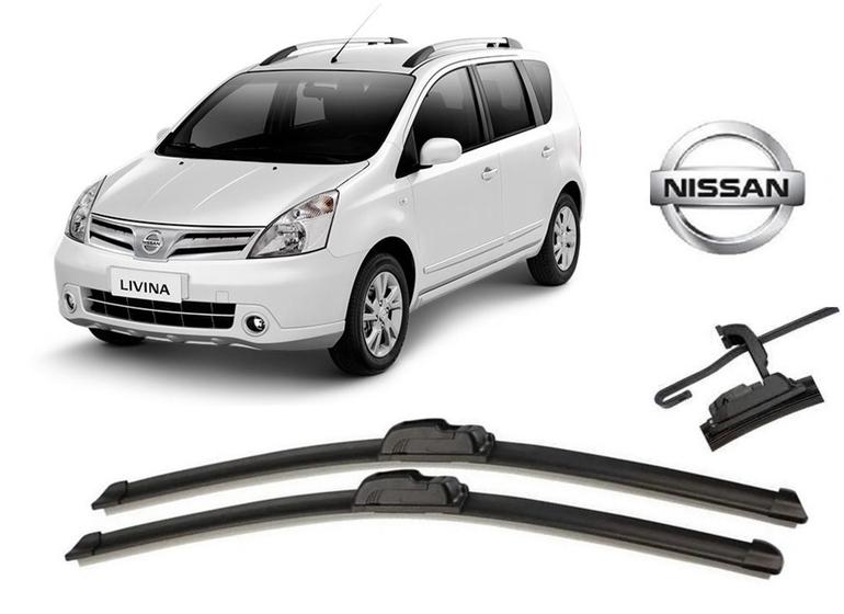 Par de Palhetas Limpador Parabrisa Dianteiro Nissan Livina 2009 2010 2011 2012 2013 Menor preço em Par de Palhetas Limpador Parabrisa Dianteiro Nissan Livina 2009 2010 2011 2012 2013