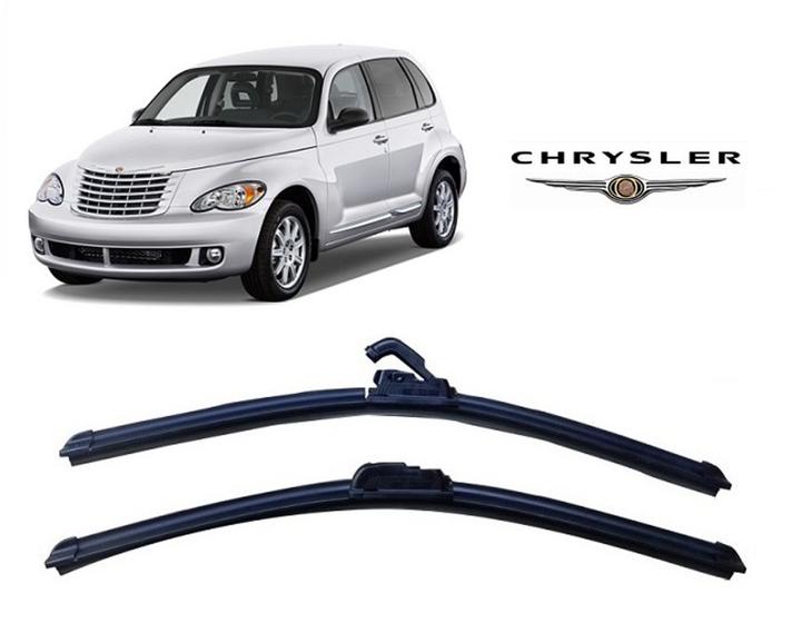 Imagem de Par de Palhetas para Limpador de Parabrisa Dianteiro Chrysler Pt Cruiser