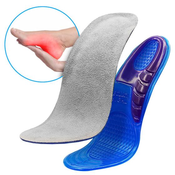 Par De Palmilha Ortopédica Para Sapato Tênis Alivio De Dores - Footcare ...