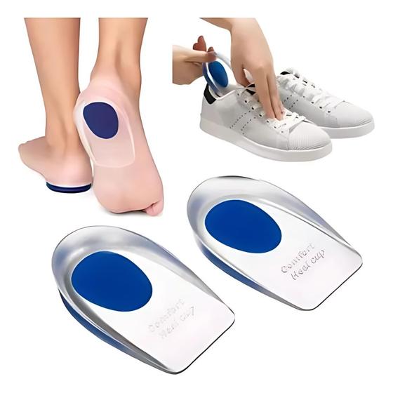 Imagem de Par de Palmilhas de Silicone para Fascite Plantar e Conforto