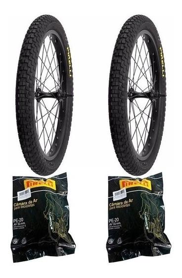 Imagem de Par De Pneu Pirelli Scorpion Bmx Aro 20 X 2.125 + Par Câmara