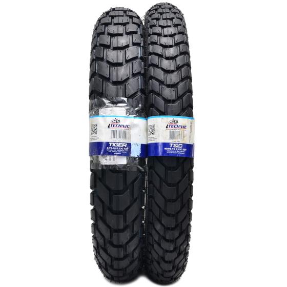 par de pneus technic honda bros dianteiro 90/90/19 traseiro 110/90/17 Menor preço em par de pneus technic honda bros dianteiro 90/90/19 traseiro 110/90/17