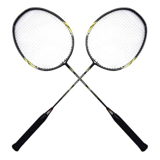 Imagem de Par De Raquete De Badminton Tênis e Squash Jogue Na Praia Clube Quintal Quadra LE-6404