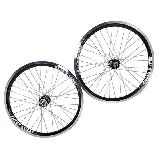Par de Roda Aero 20 C/cubos Rolamentado Completo Dia/Tras Menor preço em Par de Roda Aero 20 C/cubos Rolamentado Completo Dia/Tras