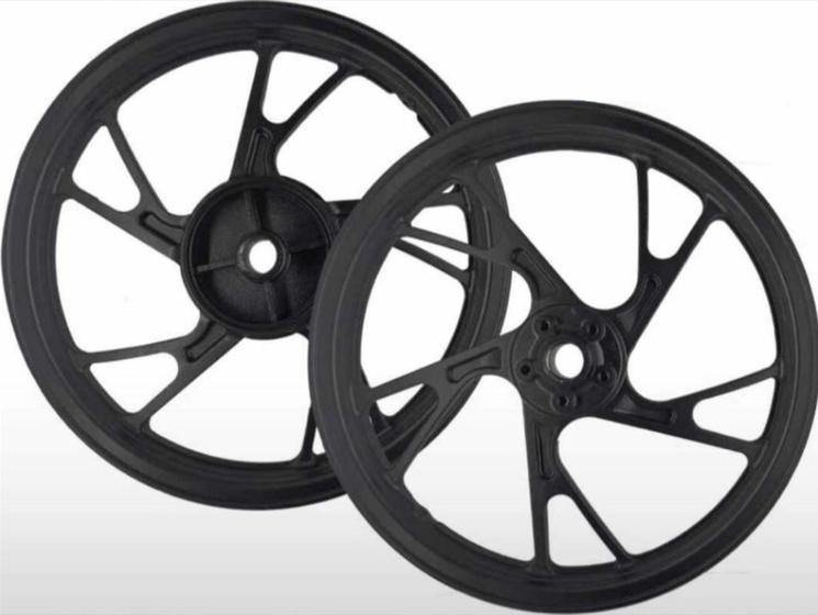 Par de Rodas de Liga Leve Dianteira Disco Cg 150 / 160 Titan / Fan Fabreck 5 Palitos Pé de Galinha Menor preço em Par de Rodas de Liga Leve Dianteira Disco Cg 150 / 160 Titan / Fan Fabreck 5 Palitos Pé de Galinha