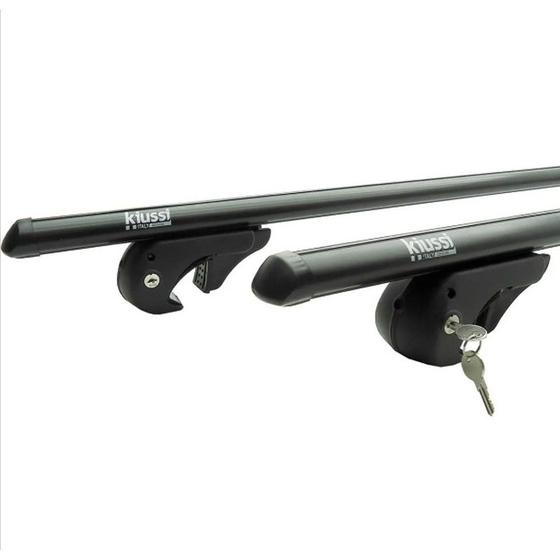 Imagem de Par de Travessas Universal Rack Kiussi Belluno 120cm Preto Com Chave