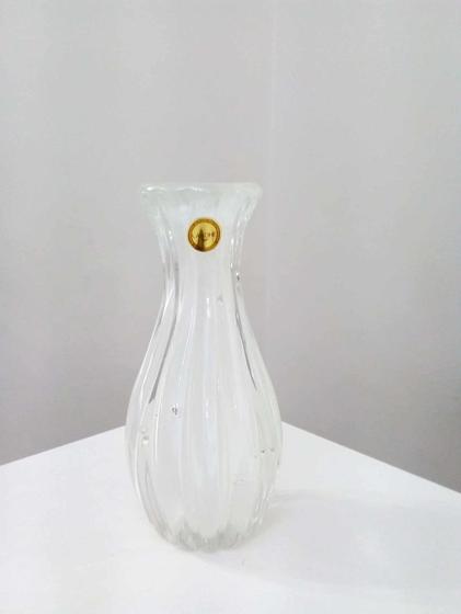 Imagem de Par de vasos murano sorrento quartzo branco labone