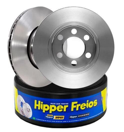 Imagem de Par Disco Freio Blazer 2.2 Dianteiro Ventilado Sem Cubo 276Mm 6 Furos Hf56 Hipper Freios