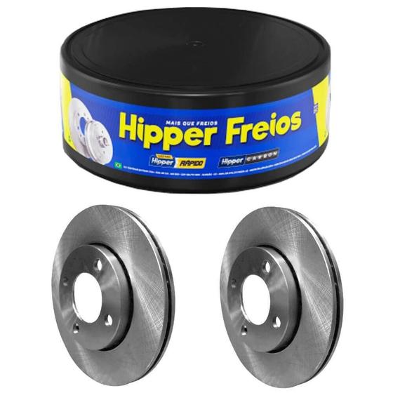 Imagem de Par Disco Freio C3 Picasso 1.6 2012 a 2015 Dianteiro Ventilado Hipper Freios