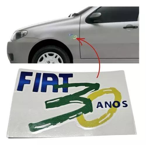 Imagem de Par Emblemas Adesivos Laterais Fiat 30 Anos Auto Colante