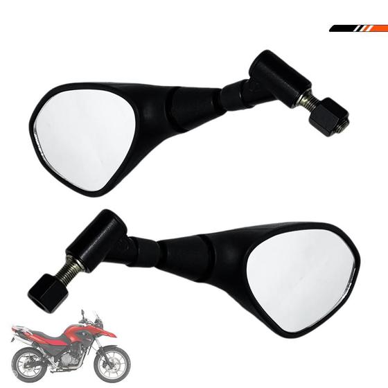 Imagem de Par Espelho Retrovisor Bmw Gs 650 360 Rosca Yamaha Prata