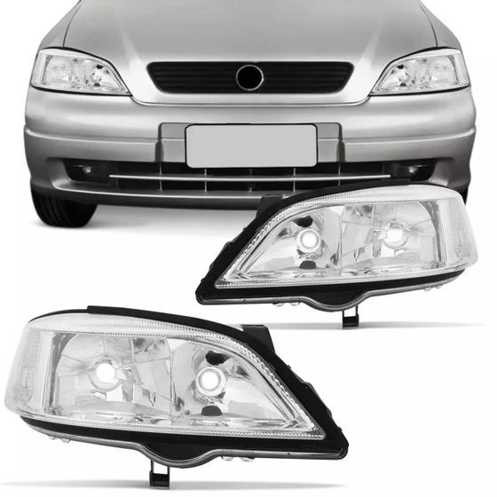 Par Farol Astra Hatch Sedan 1998 1999 2000 2001 2002 Máscara Cromada Foco Duplo Menor preço em Par Farol Astra Hatch Sedan 1998 1999 2000 2001 2002 Máscara Cromada Foco Duplo