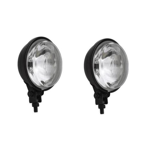 Par farol auxiliar carcaça de ferro preto 115mm embalagem 2 peças Menor preço em Par farol auxiliar carcaça de ferro preto 115mm embalagem 2 peças