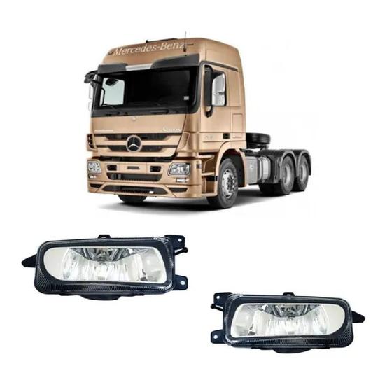 Imagem de Par Farol Auxiliar Milha Mb Actros 2008 2009 2010 2011 2012