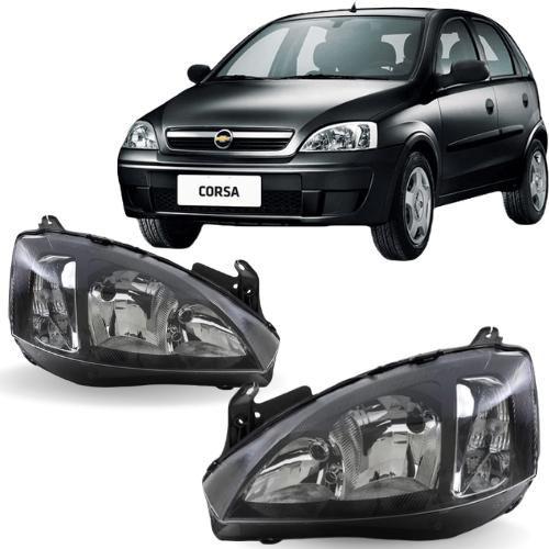 Imagem de Par farol corsa g2 pisca lisa 2003 04 05 06 07 08 09 a 2015