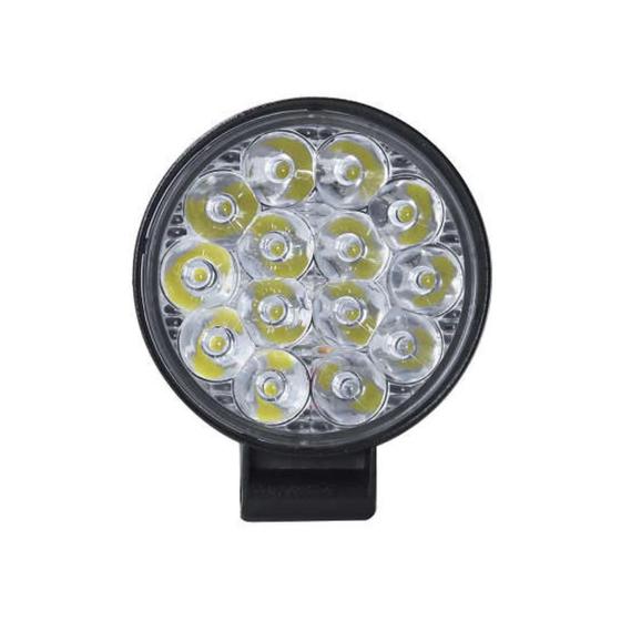 Imagem de Par Farol de Milha 14 Leds Redondo Universal 6000K 12v 24v