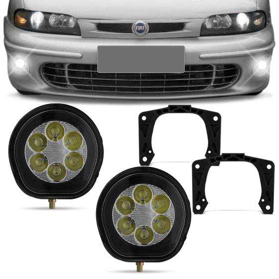 Par Farol de Milha 6 Leds Brava 99 2000 2001 2002 2003 Auxiliar Neblina Menor preço em Par Farol de Milha 6 Leds Brava 99 2000 2001 2002 2003 Auxiliar Neblina