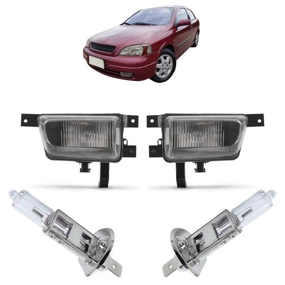 Imagem de Par Farol de Milha Astra Hatch 1998 A 2002 + Lâmpadas H3