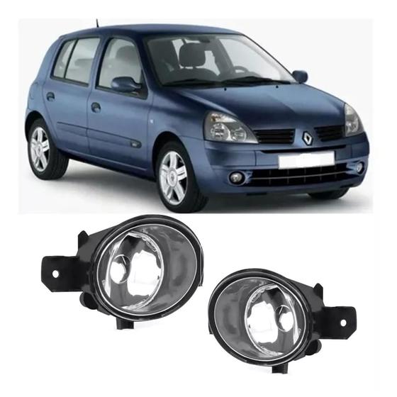 Imagem de Par Farol De Milha Auxiliar Clio 2003 2004 2005 2006 2007 2008 2009 2010 2011 2012 - LENTE DE VIDRO