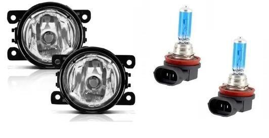 Imagem de Par Farol De Milha Auxiliar Neblina Renault Symbol 2007 2008 2009 2010 2011 2012 2013 ACR + Super Branca