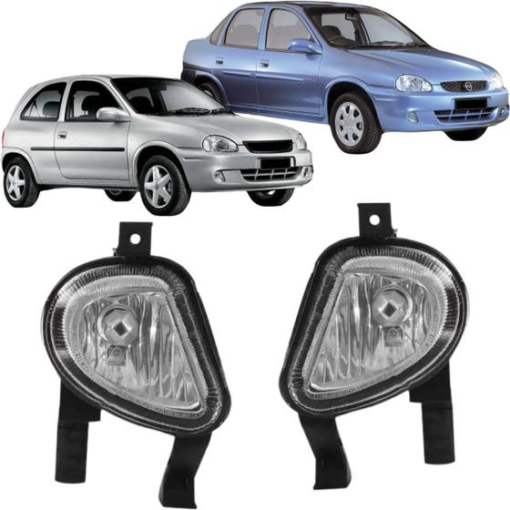 Imagem de Par Farol de Milha Corsa 2000 a 2002 Classic 2003 a 2010